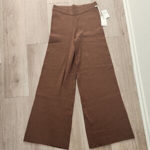 Good American Brown Wide-Leg Pants